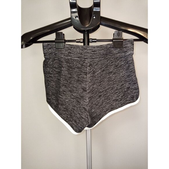 Justice Active Kids Black White Athletic Girl's Shorts Size 10 - Picture 2 of 4